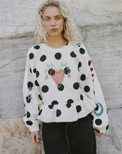 Sissel Edelbo - Diana Bluse - Black Dot3